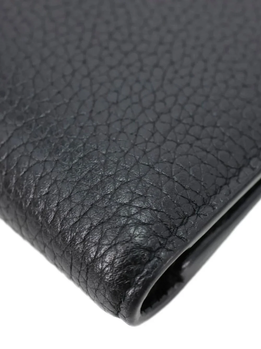 Yves Saint Laurent  Cassandre Grained Leather Bifold Wallet Black - Picture 6 of 12